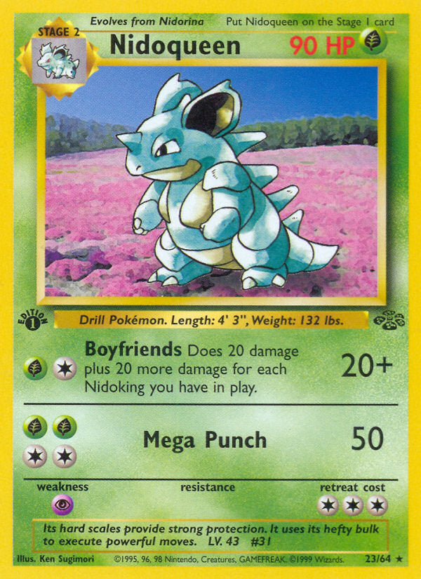 Jungle set Non Holo Nidoqueen #23/64 first edition