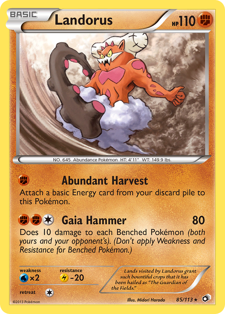 Legendary Treasures Holo Landorus #85/113