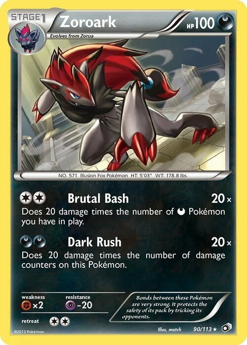 Legendary Treasures Holo Zoroark #90/113