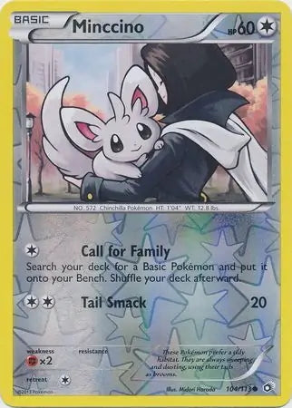 minccino pokemon card Pokmon RC18/RC25 2013 Black and White Legendary Treasures Radiant Collectipn PSA 9 Whatnot: Shop, Sell, Connect Weakness / Resistance / Retreat Cost Legendary Treasures Minccino #104/113 Reverse