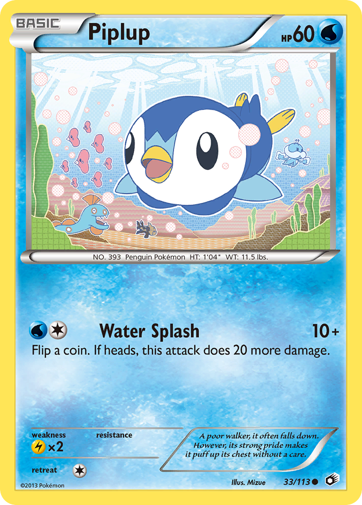 Legendary Treasures Piplup #33/113