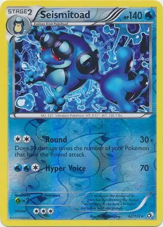 Legendary Treasures Seismitoad #42/113 reverse holo