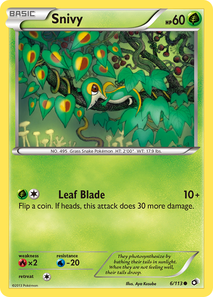 Legendary Treasures Snivy #6/113