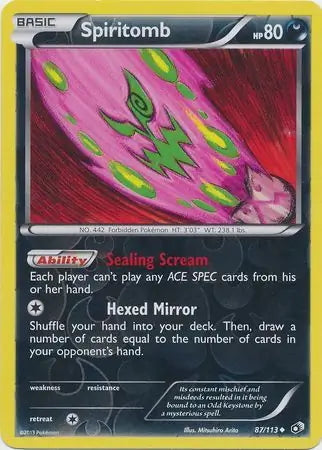 Legendary Treasures Spiritomb #87/113 reverse holo
