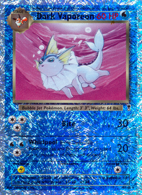aquana pokemon card 42/236 the trusted official grading guarantees its condition Legendary Collection Dunkles Aquana #9/110