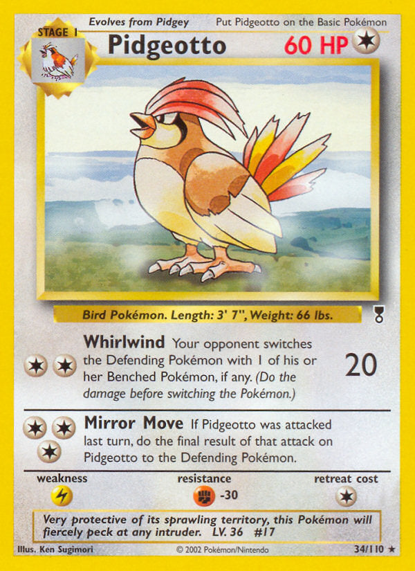Legendary collection Pidgeotto #34/110
