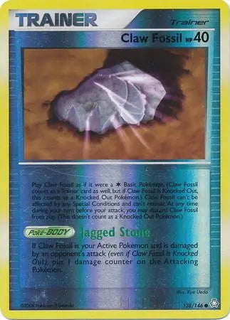 Legends Awakened Claw Fossil #138/146 reverse holo