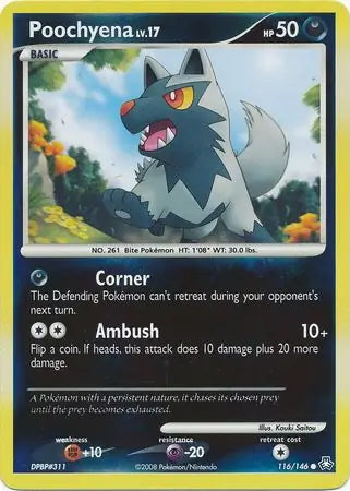 Legends Awakened Poochyena #116/146 reverse holo