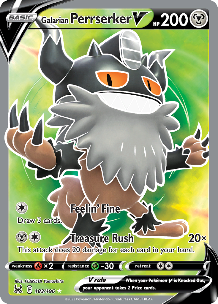 Lost Origin Galarian Perrserker V #183