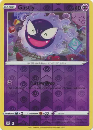 Lost Origin Gastly #64/196 reverse holo