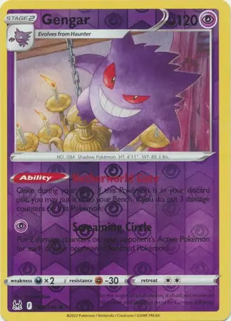 Lost Origin Gengar #66/196 reverse holo