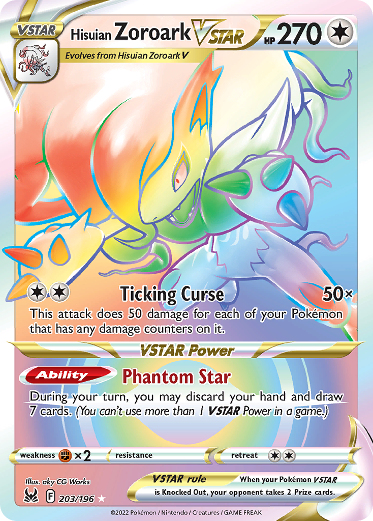 Lost Origin Hisuian Zoroark VSTAR #203