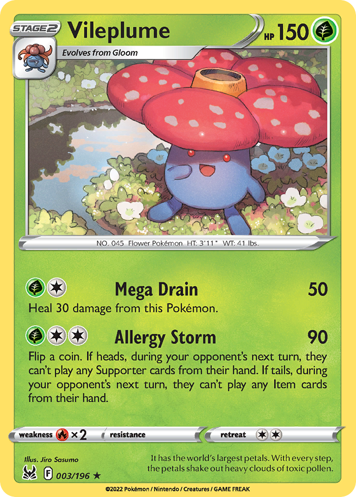 Lost Origin Holo Vileplume #3/196