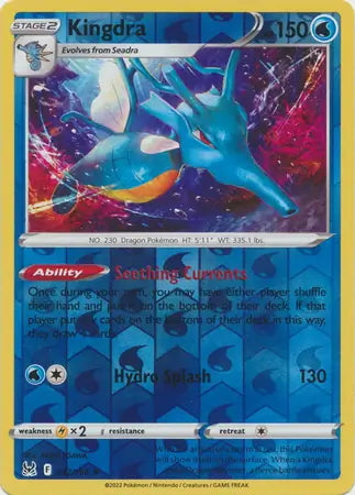 kingdra pokemon card holographic Lost Origin Kingdra #37/196 reverse holo – Kaartenverzamelen.nl