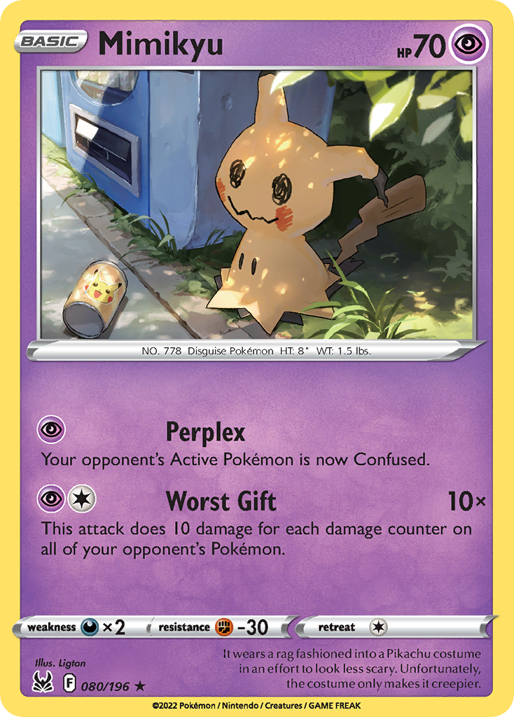 Lost Origin Mimikyu #80/196 – Kaartenverzamelen.nl