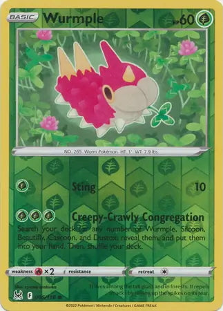 wurmple pokemon card value Lost Origin Wurmple #6/196 reverse holo – Kaartenverzamelen.nl