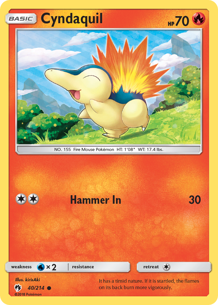 Lost Thunder Cyndaquil #40/214