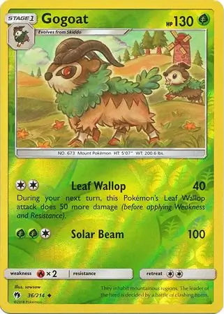 Lost Thunder Gogoat #36/214 reverse holo