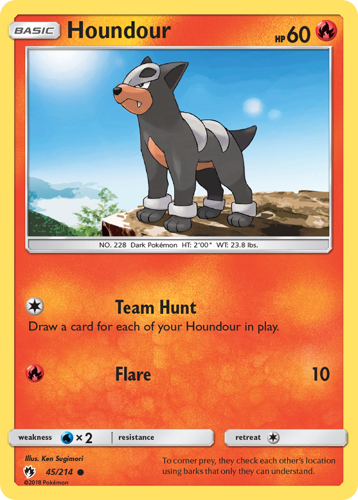 Lost Thunder Houndour #45/214