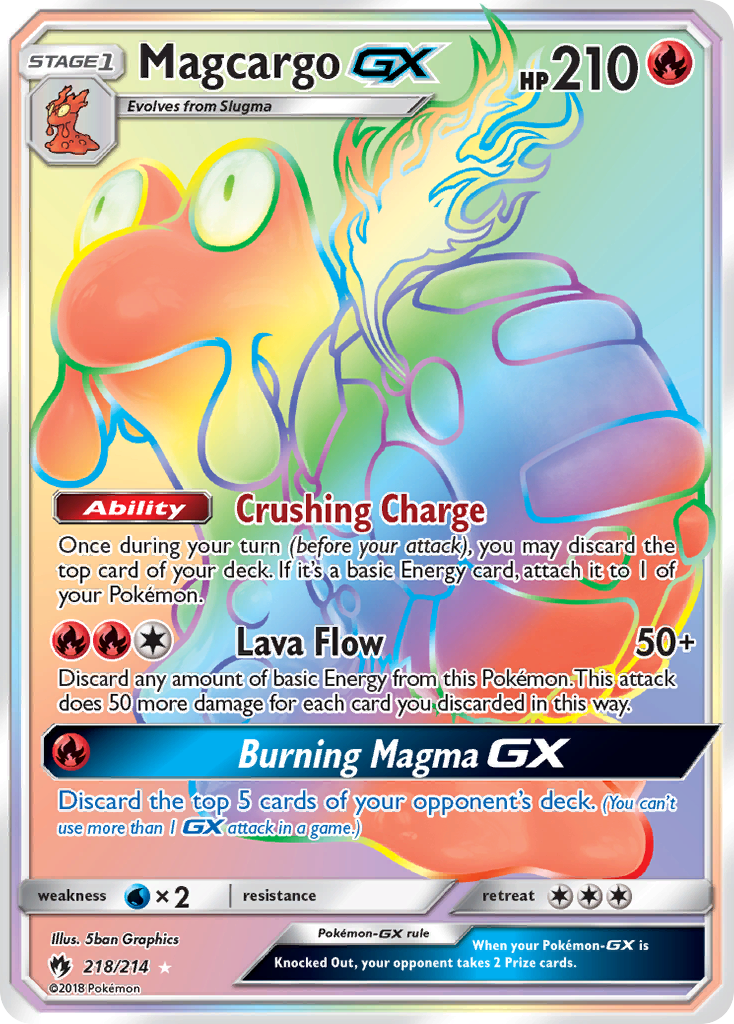 Lost Thunder Magcargo GX #218/214