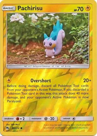 Lost Thunder Pachirisu #80/214 reverse holo