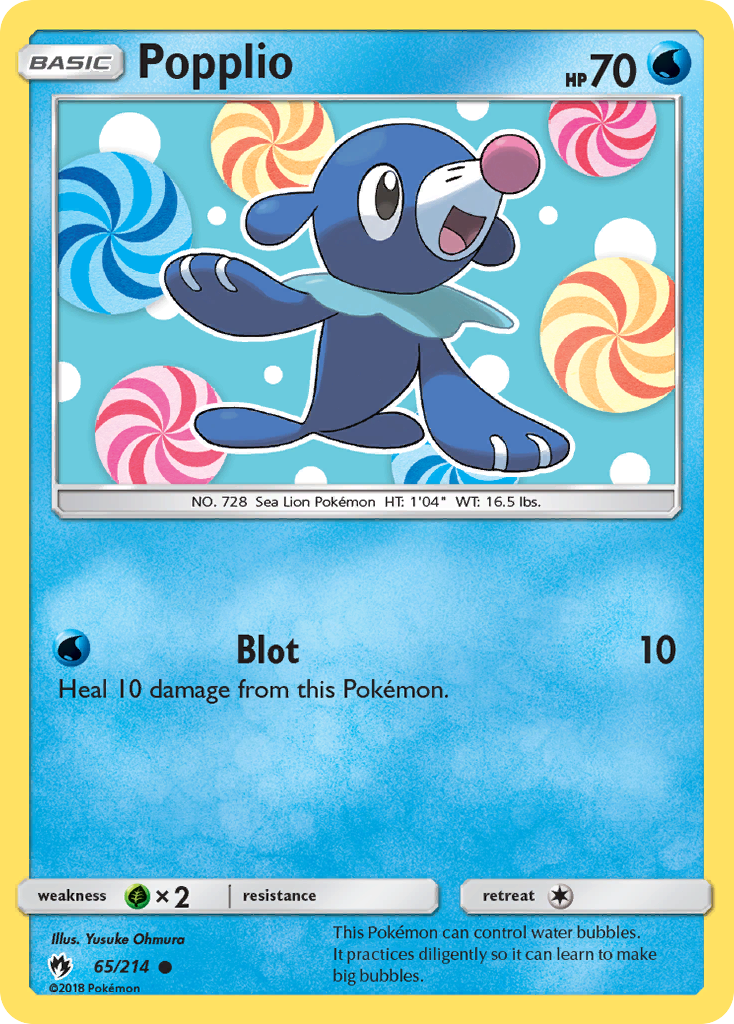 Lost Thunder Popplio #65/214