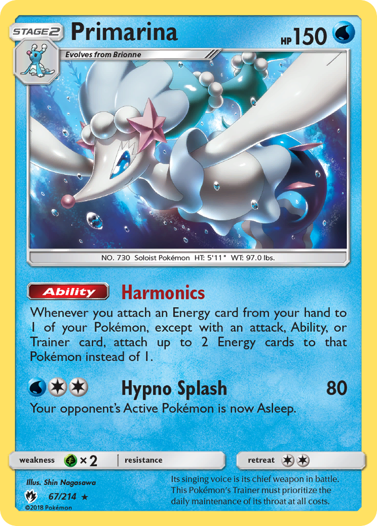 Lost Thunder Primarina #67/214
