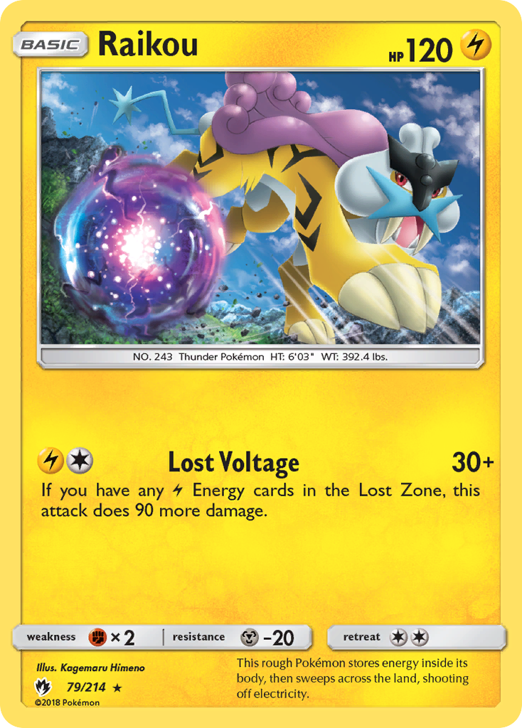 Lost Thunder Raikou #79/214