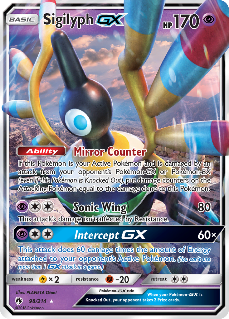 Lost Thunder Sigilyph GX #98/214