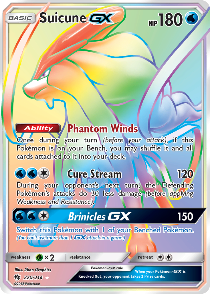 Lost Thunder Suicune GX #220/214