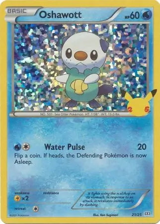 McDonald’s 25th Anniversary Holo Oshawott #21