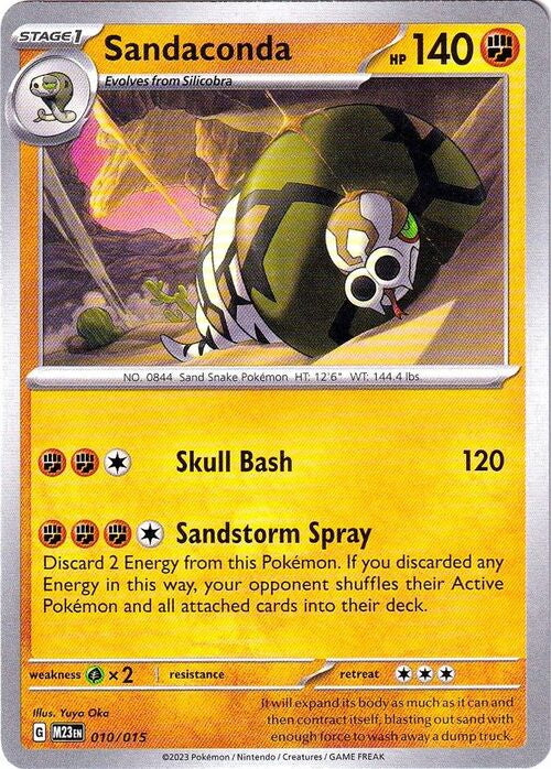 pokemon mcdonalds cards 2023 McDonald's Match Battle 2023 Sandaconda #10 – Kaartenverzamelen.nl