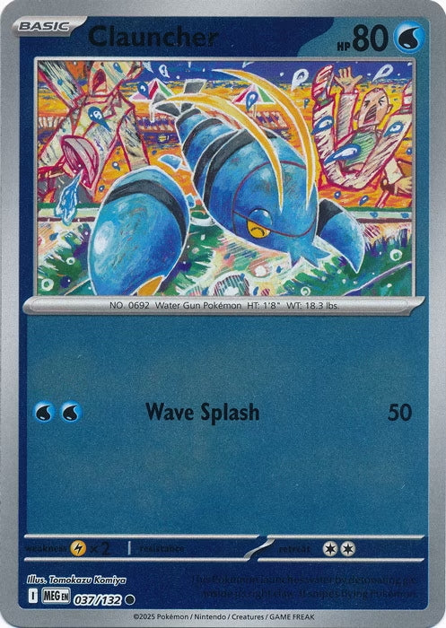 Mega Evolution Clauncher #037/132 Reverse Holo