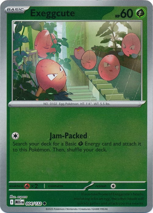 exeggcute pokemon card Exeggutor 151 Single Pokemon Card 103/165 Favorite Hobby