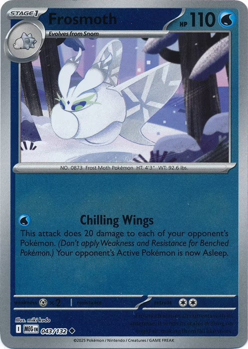 Mega Evolution Frosmoth #043/132 Reverse Holo –