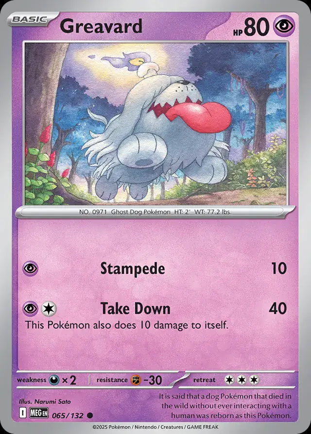 Mega Evolution Greavard #065/132