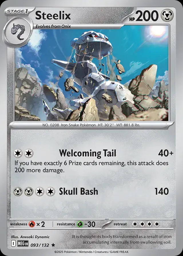 Mega Evolution Holo Steelix #093/132