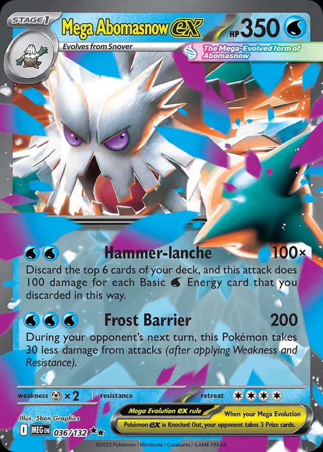 Mega Evolution Mega Abomasnow ex #036/132