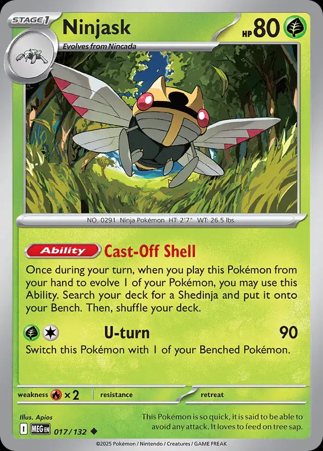 Mega Evolution Ninjask #017/132