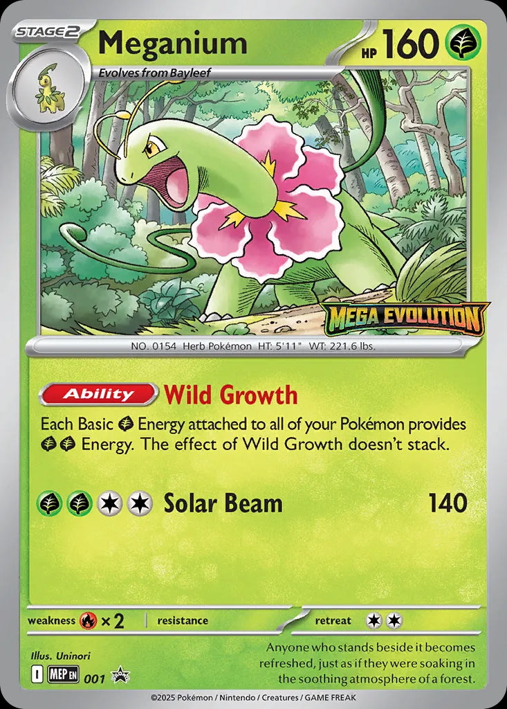 Mega Evolution Promo Meganium #1