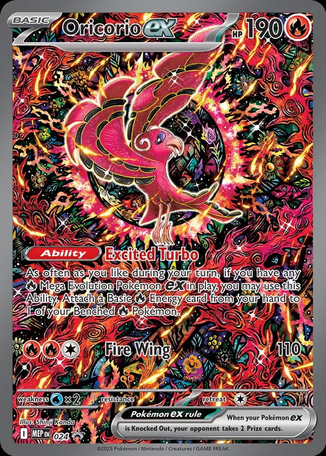 mega evolution pokemon promo card Oricorio #24 – lorcana tcg style setup or your Revealed! All the Chase Style:Joltdengo