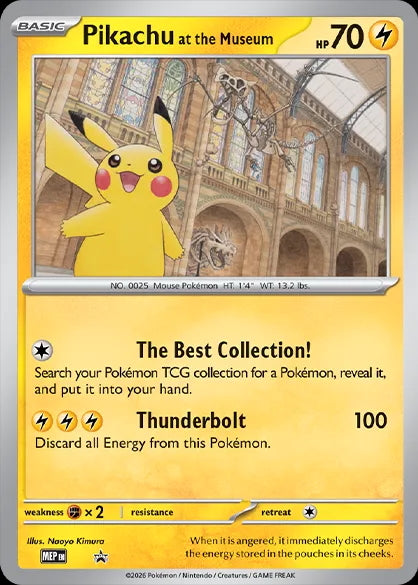 Mega Evolution Promo Pikachu at the Museum