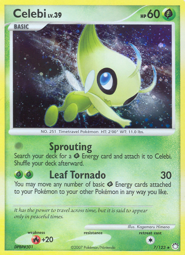 Mysterious Treasures Holo Celebi #7/123