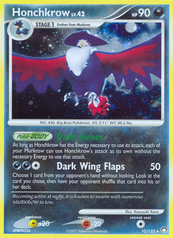 Mysterious Treasures Holo Honchkrow #10/123