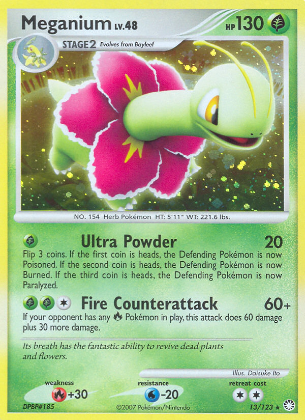 Mysterious Treasures Holo Meganium #13/123