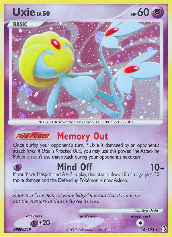 Mysterious Treasures Holo Uxie #18/123