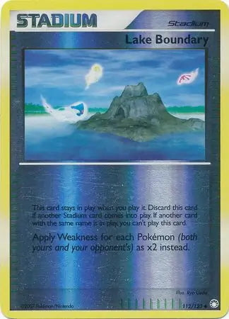 Mysterious Treasures Lake Boundary #112/123 reverse holo
