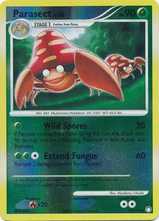 Mysterious Treasures Parasect #58/123 reverse holo