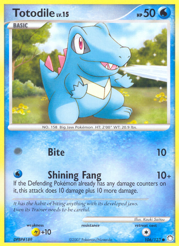 Mysterious Treasures Totodile #106/123