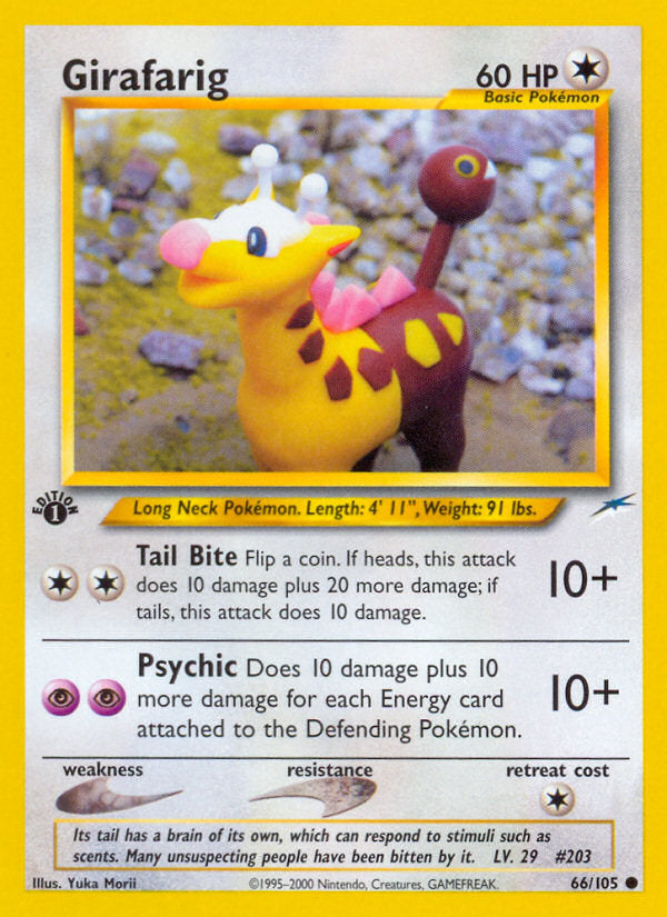Neo Destiny Girafarig #66/105 first edition